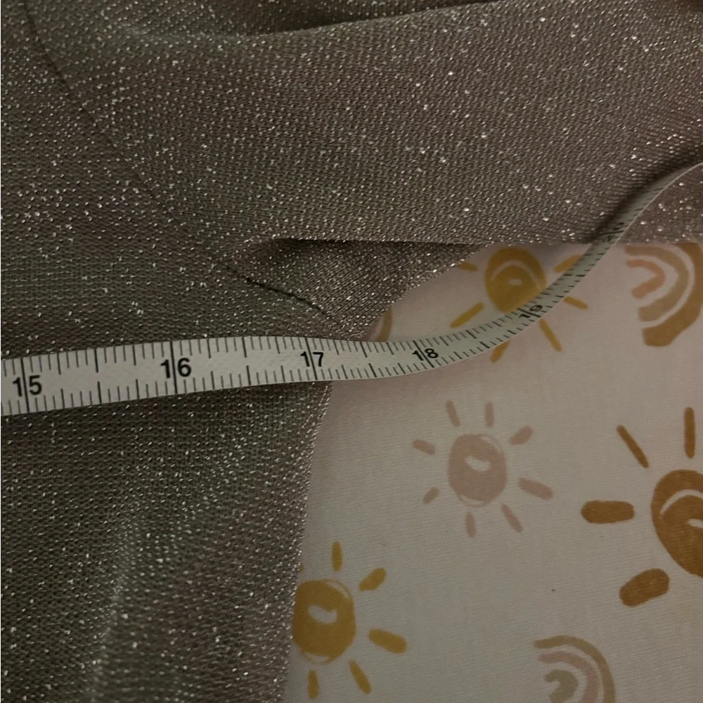 90s Vintage Kelly Bishop Womens Sz 8 3pc Champagne CropTop‎ Set Maxi Skirt Matte